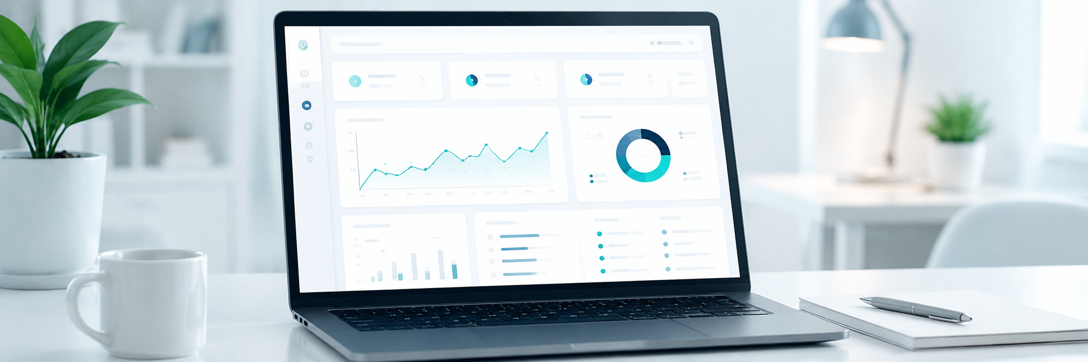Metrics displayed on a dashboard